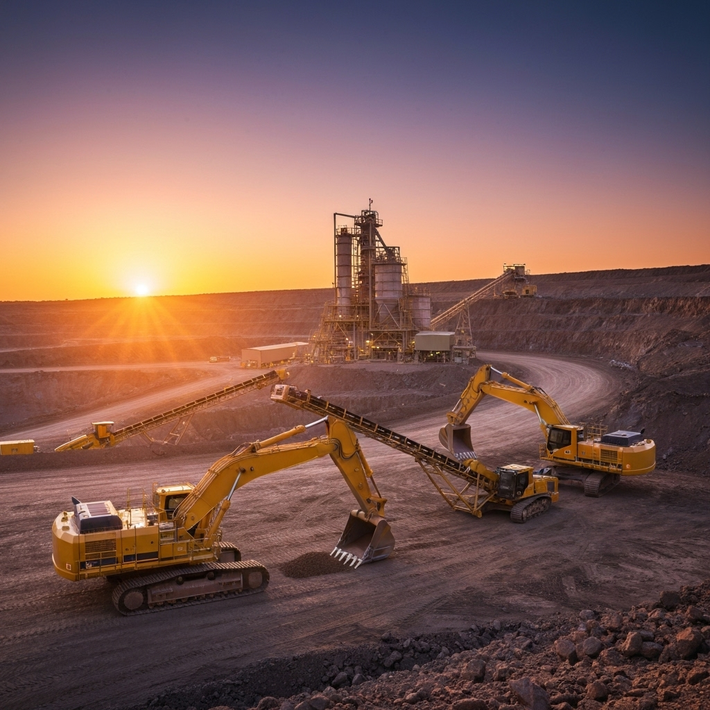 Modern mining operation
